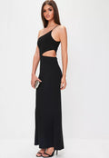 One Should Spaghetti Strap Maxi Dress S / Black