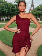 One Shoulder Mini Dress XD21