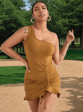 One Shoulder Mini Dress XD21