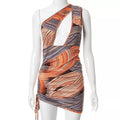 One Shoulder Side Bodycon Dress XD21