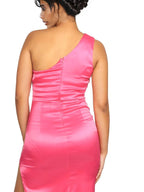 One Shoulder Sleeveless A-Line Evening Dress With Side Slit XD21