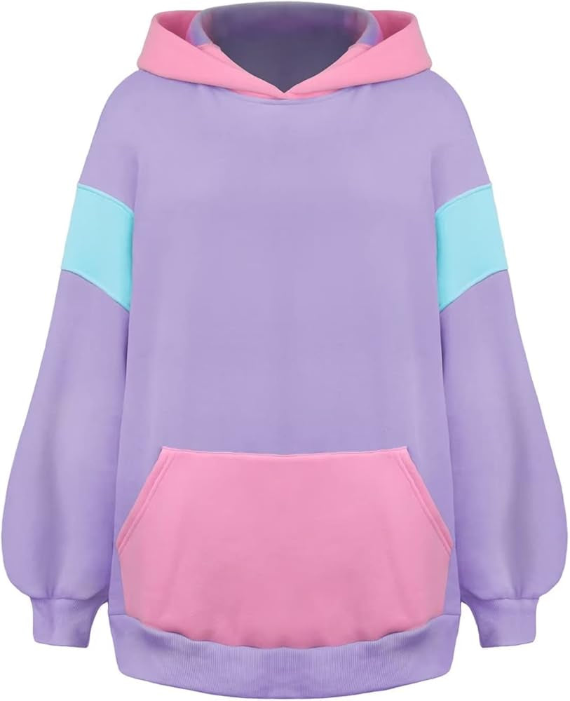 Oversized Colourblock Hooded Jersey XD21