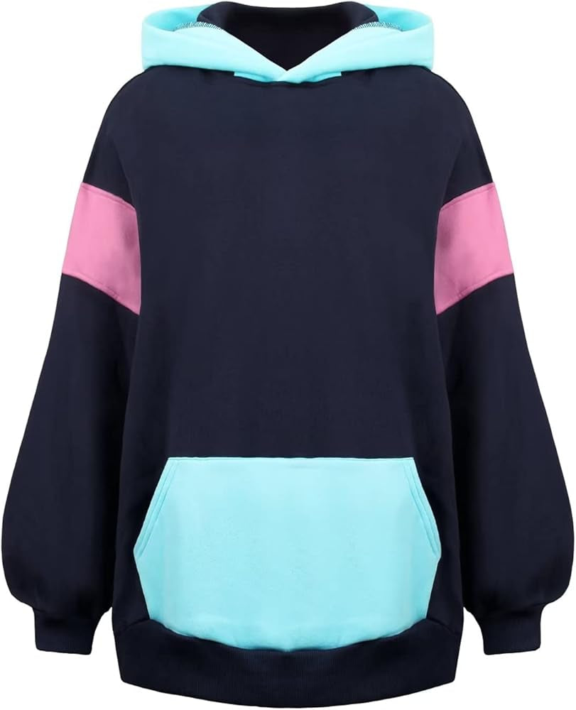 Oversized Colourblock Hooded Jersey XD21