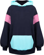 Oversized Colourblock Hooded Jersey XD21