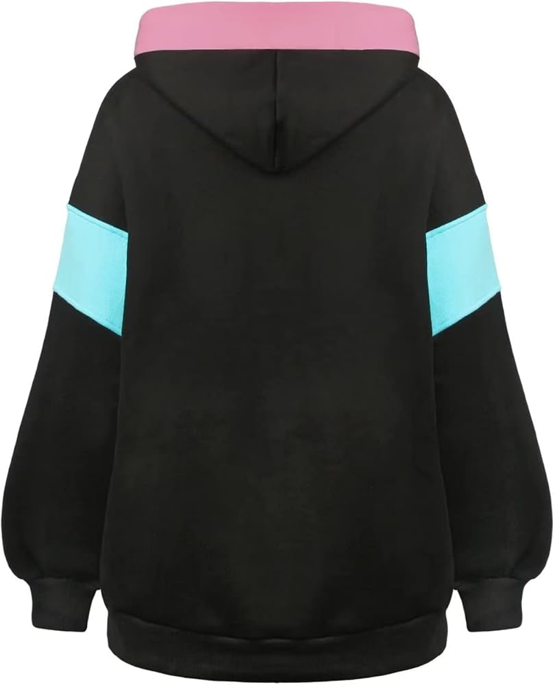 Oversized Colourblock Hooded Jersey XD21