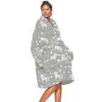 Oversized Hoodie Flannel Sleepwear XD21