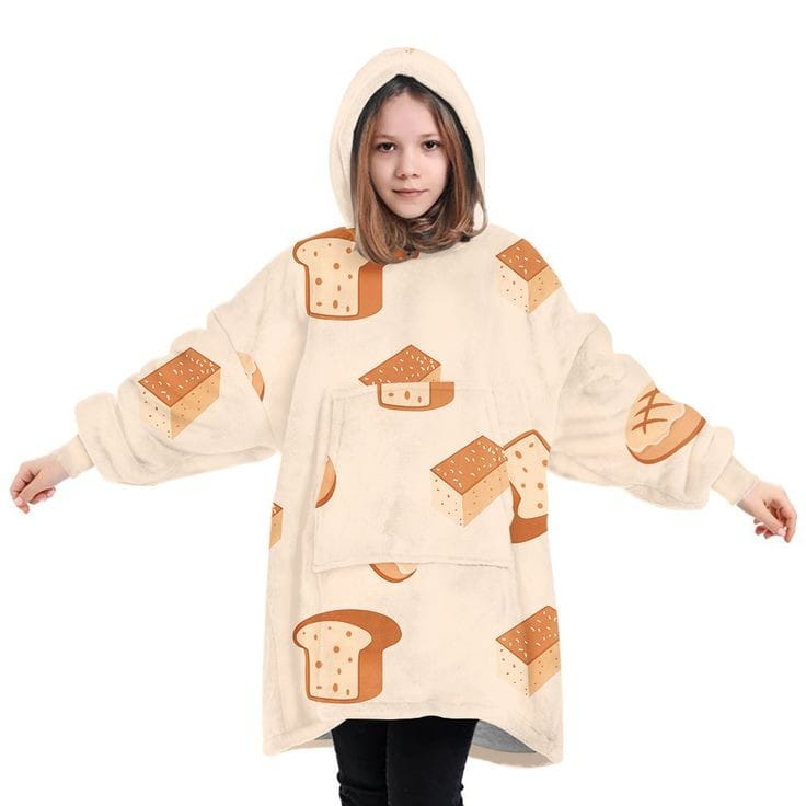 Oversized Hoodie Flannel Sleepwear XD21