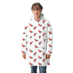 Oversized Hoodie Flannel Sleepwear