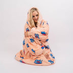 Oversized Hoodie Flannel Sleepwear XD21
