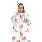 Oversized Hoodie Flannel Sleepwear XD21