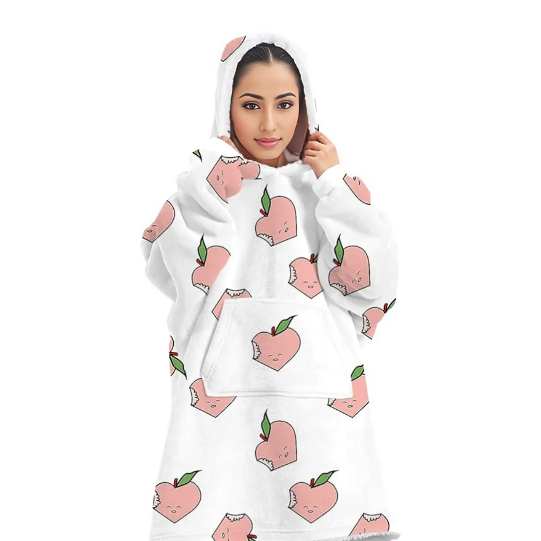 Oversized Hoodie Flannel Sleepwear XD21