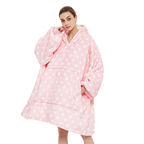 Oversized Hoodie Flannel Sleepwear XD21