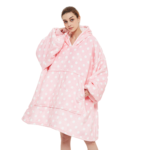 Oversized Hoodie Flannel Sleepwear