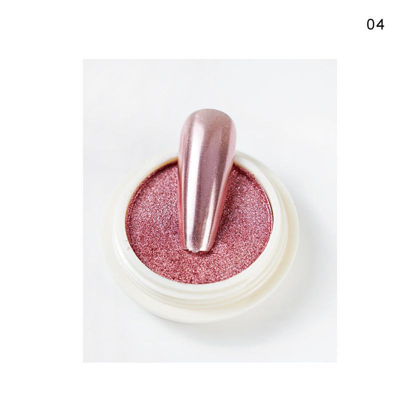 Solid Chrome Pigment Rose Gold – Nail & Makeup Mirror Effect Powder