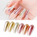 Solid Chrome Pigment Rose Gold – Nail & Makeup Mirror Effect Powder