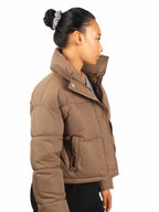 Padded Crop Top Standard Collar Jacket XD21