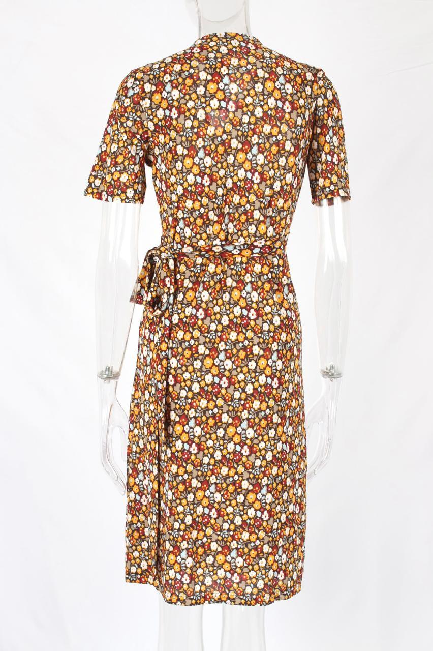 Pattern floral midi wrap dress - XD21