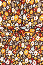 Pattern floral midi wrap dress - XD21