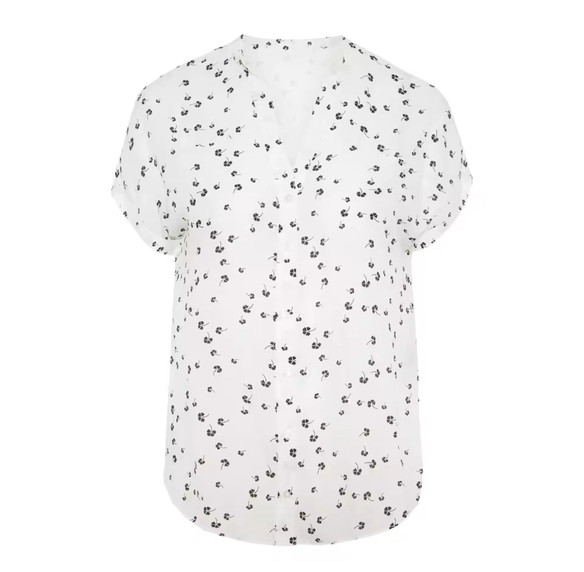 Patterned Thin Loose Shirt XD21