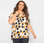 Patterned Thin Loose Shirt XD21