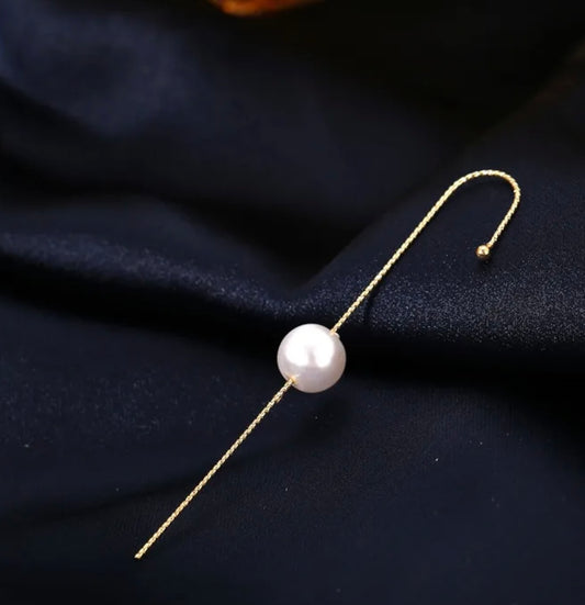 Pearl hook earring 1pc XD21