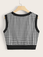 Plaid Check Pullover Jersey XD21