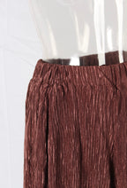 Pleated frill elastic waist shorts XD21