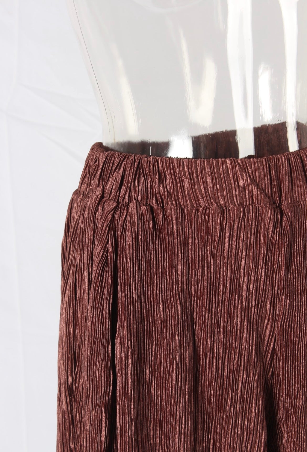 Pleated frill elastic waist shorts XD21