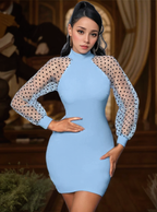 Polka Dot Sleeve Dress XD21