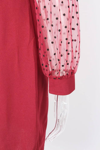 Polka Dot Sleeve Dress - XD21
