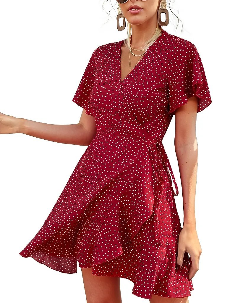 Polka Dot Thin Short Mini Dress XD21