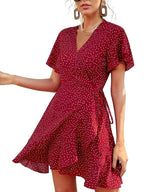 Polka Dot Thin Short Mini Dress XD21