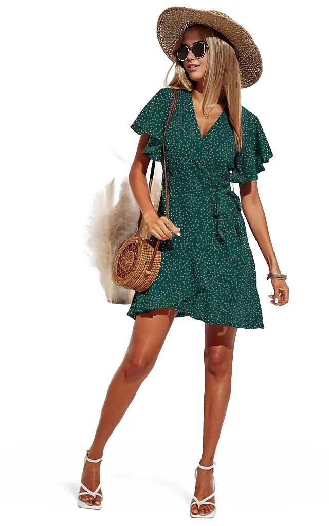 Polka Dot Thin Short Mini Dress XD21