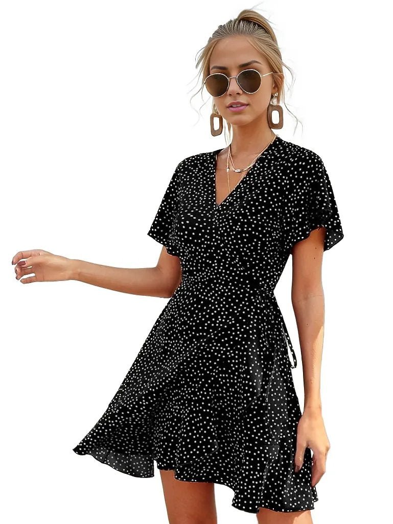 Polka Dot Thin Short Mini Dress XD21