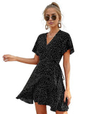Polka Dot Thin Short Mini Dress XD21