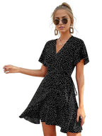 Polka Dot Thin Short Mini Dress XD21