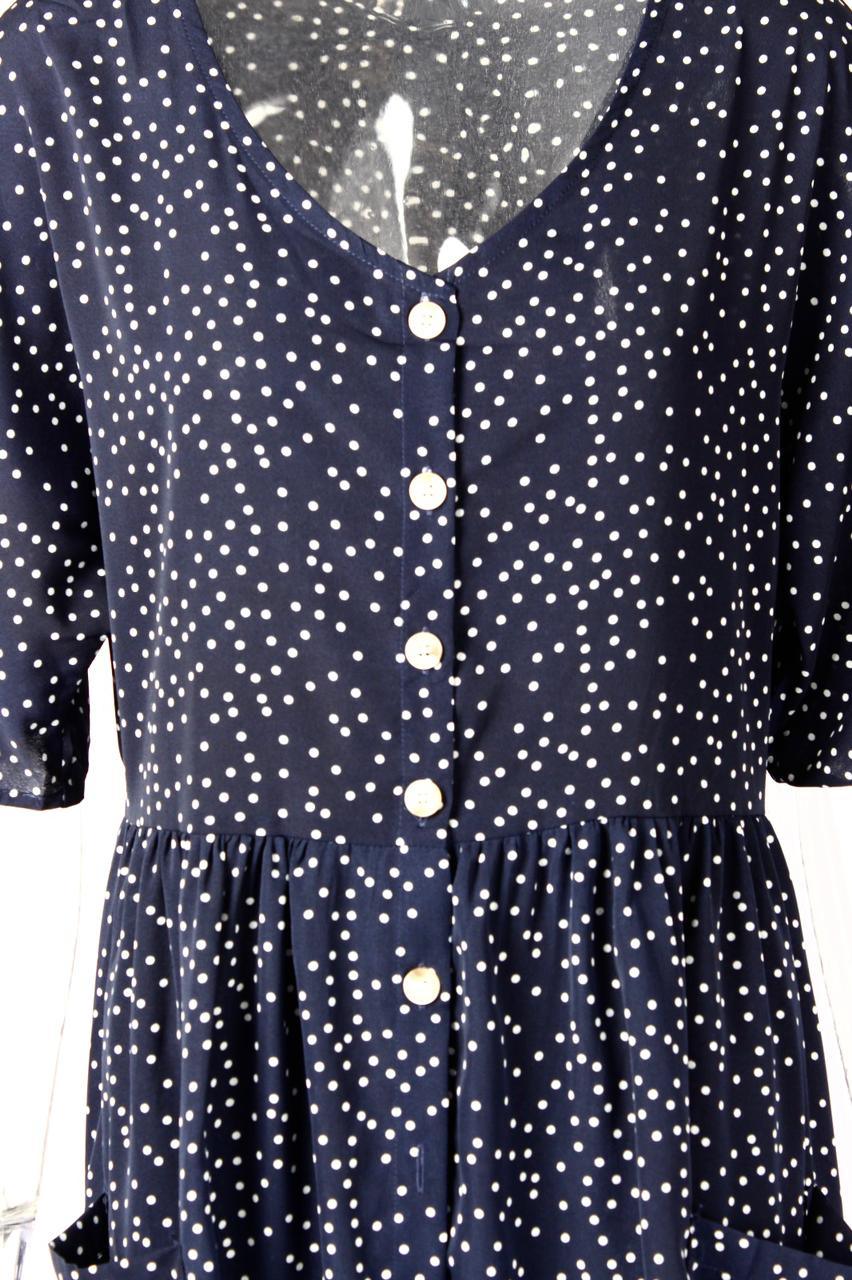 Polka dot dress with pockets - XD21