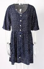 Polka dot dress with pockets - XD21