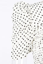 polka dot spliced puff short sleeve - XD21