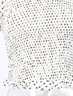 polka dot spliced puff short sleeve - XD21