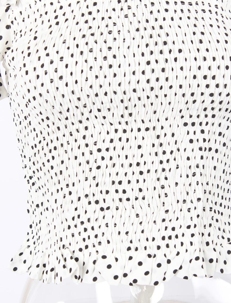 polka dot spliced puff short sleeve - XD21