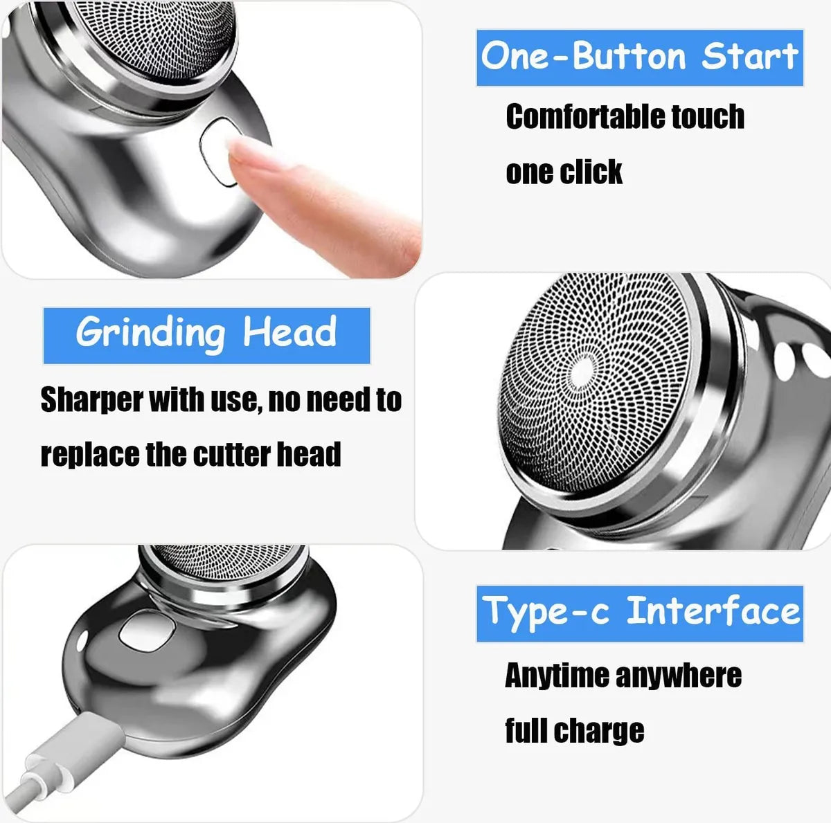 Portable Men's Electric Shaver Razor XD21