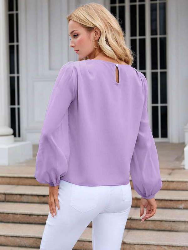 Puff long sleeve blouse