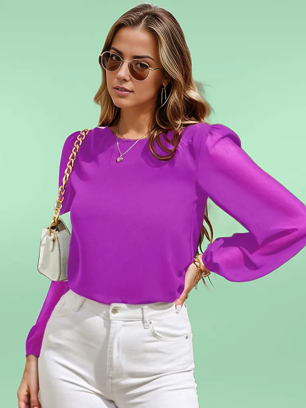 Puff long sleeve blouse