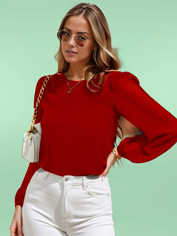 Puff long sleeve blouse
