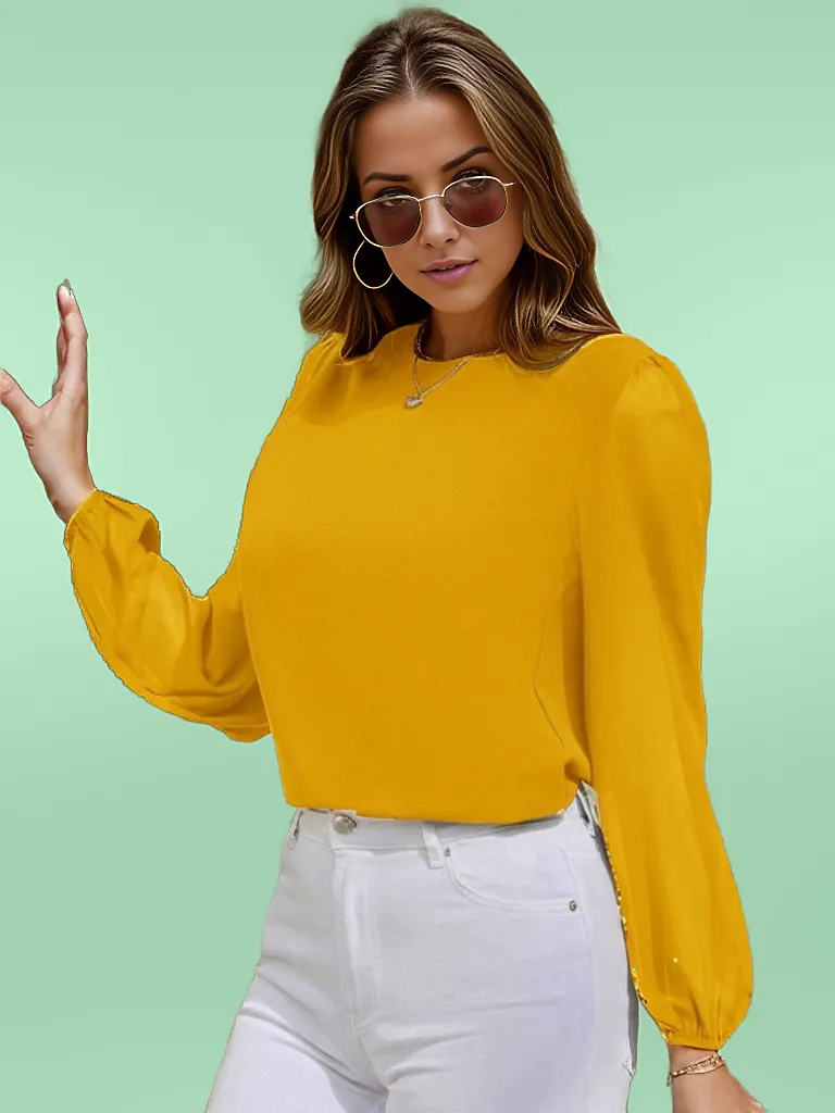 Puff long sleeve blouse XD21