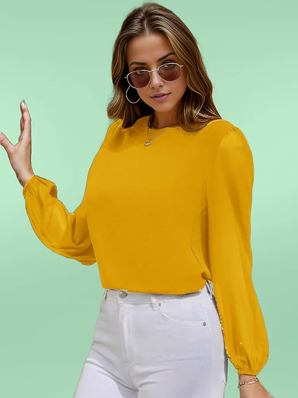 Puff long sleeve blouse
