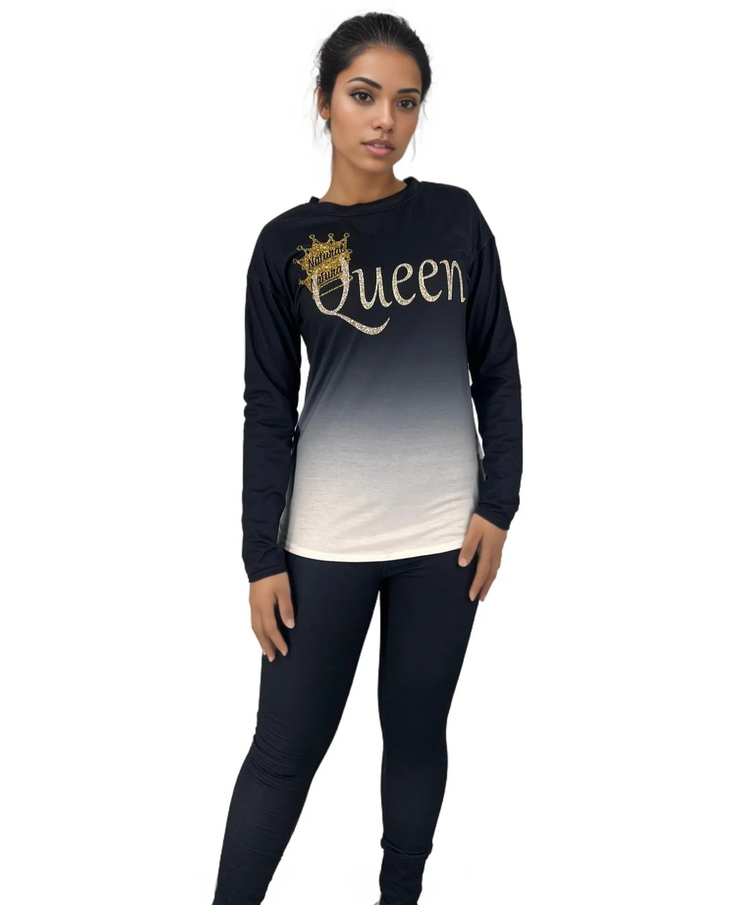 Queen Print Tracksuit Long Sleeve T-Shirt Jogging Pants XD21