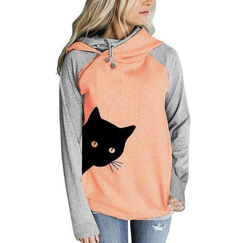 Quilted Zipper Hooded Cute Hoodie Jersey XD21