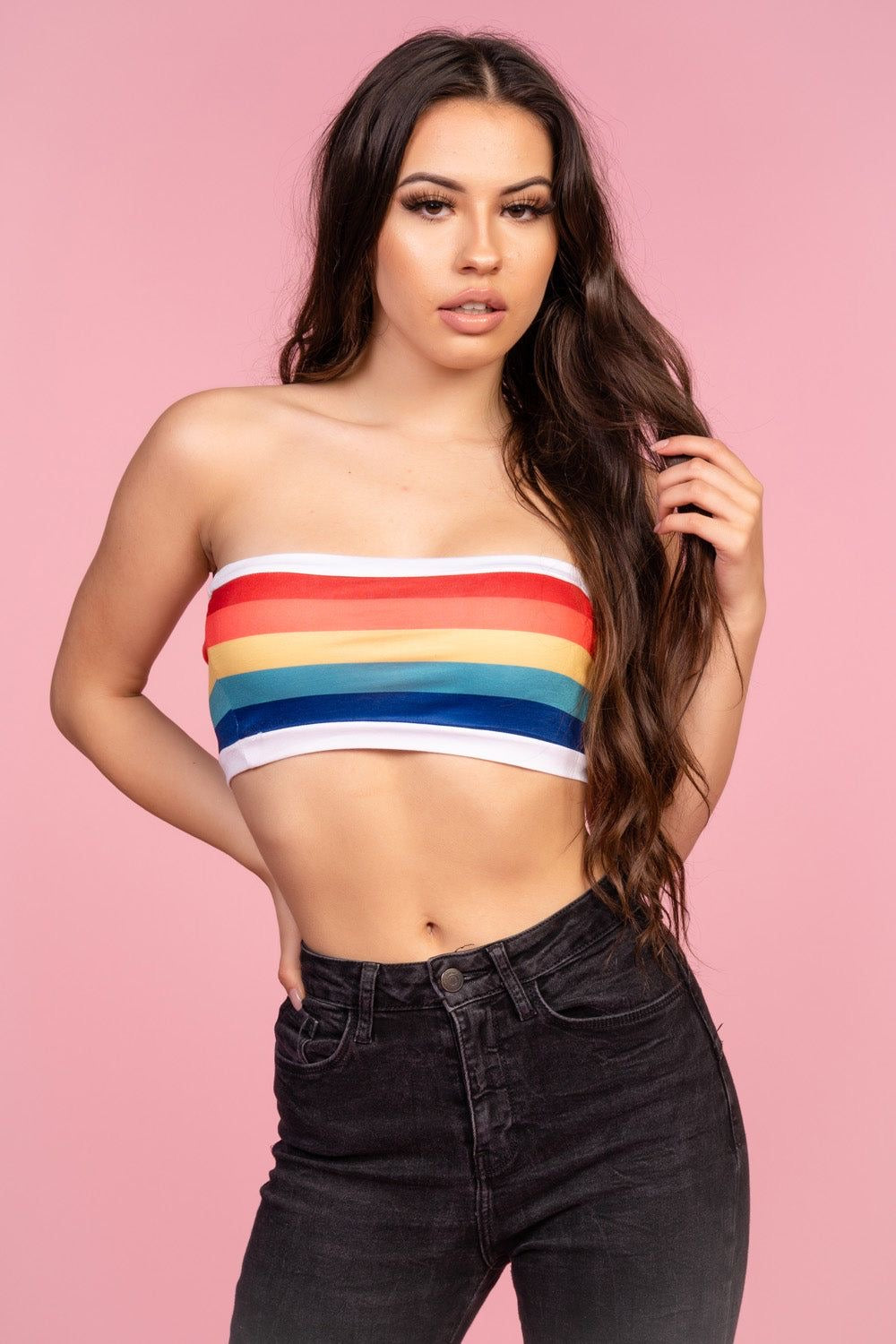 Rainbow Tube Top XD21